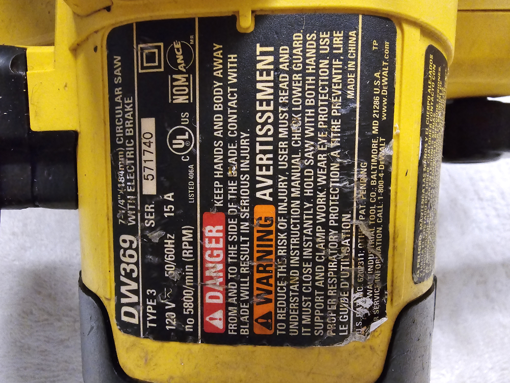 DeWalt DW369 7 1/4" Circular Saw - photo 3