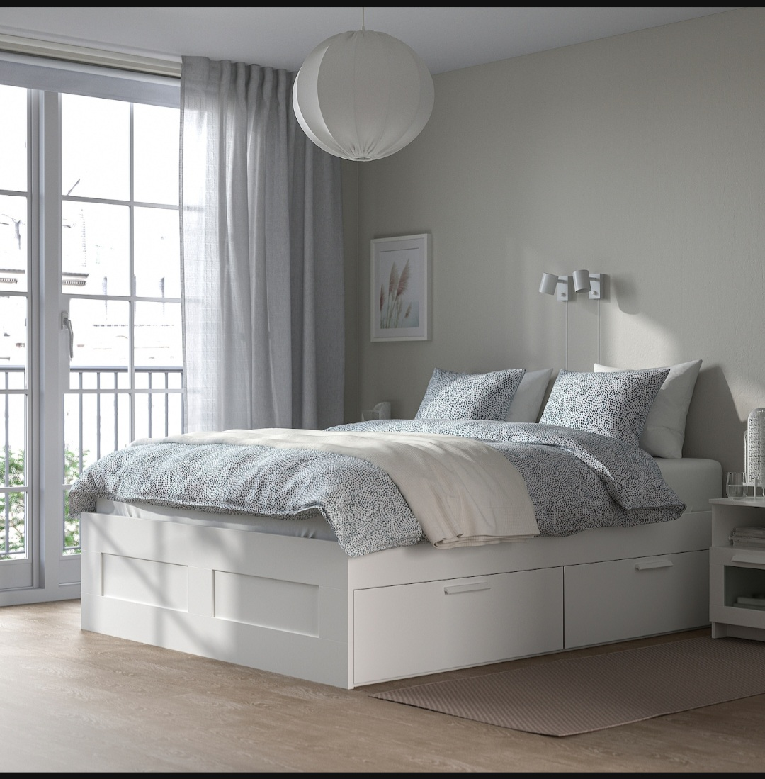 ikea king size bed frame with drawers