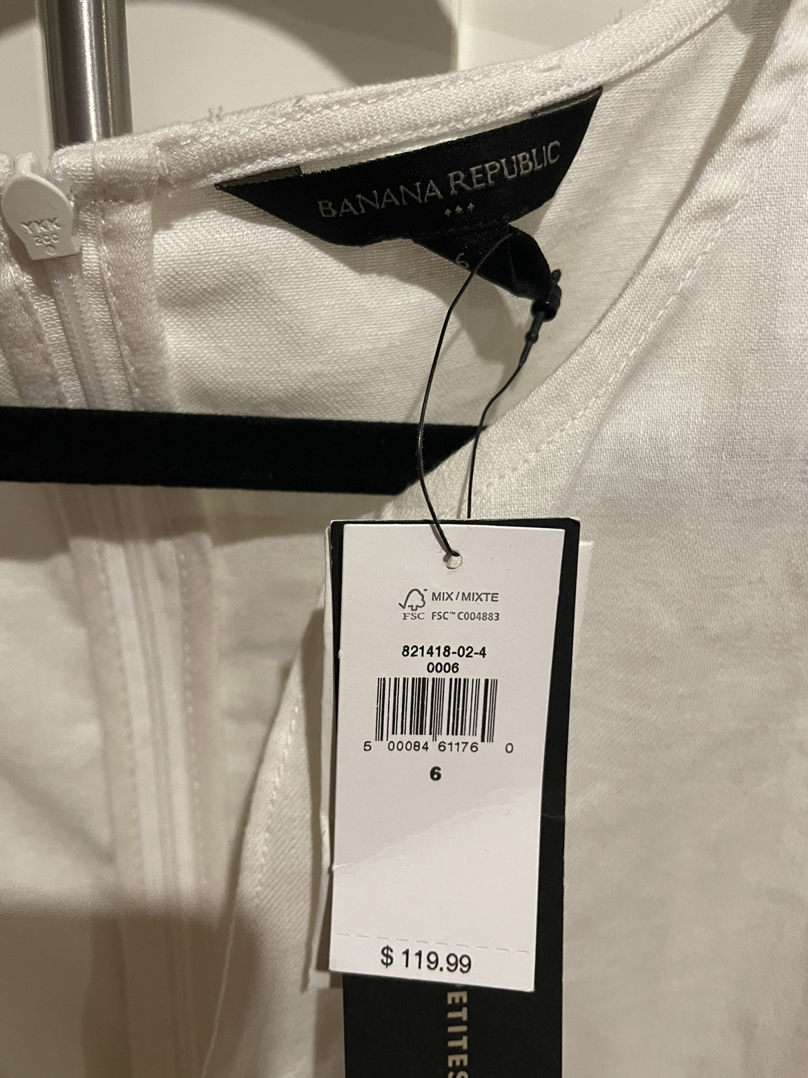 Banana republic white belted dress image indicator(3)