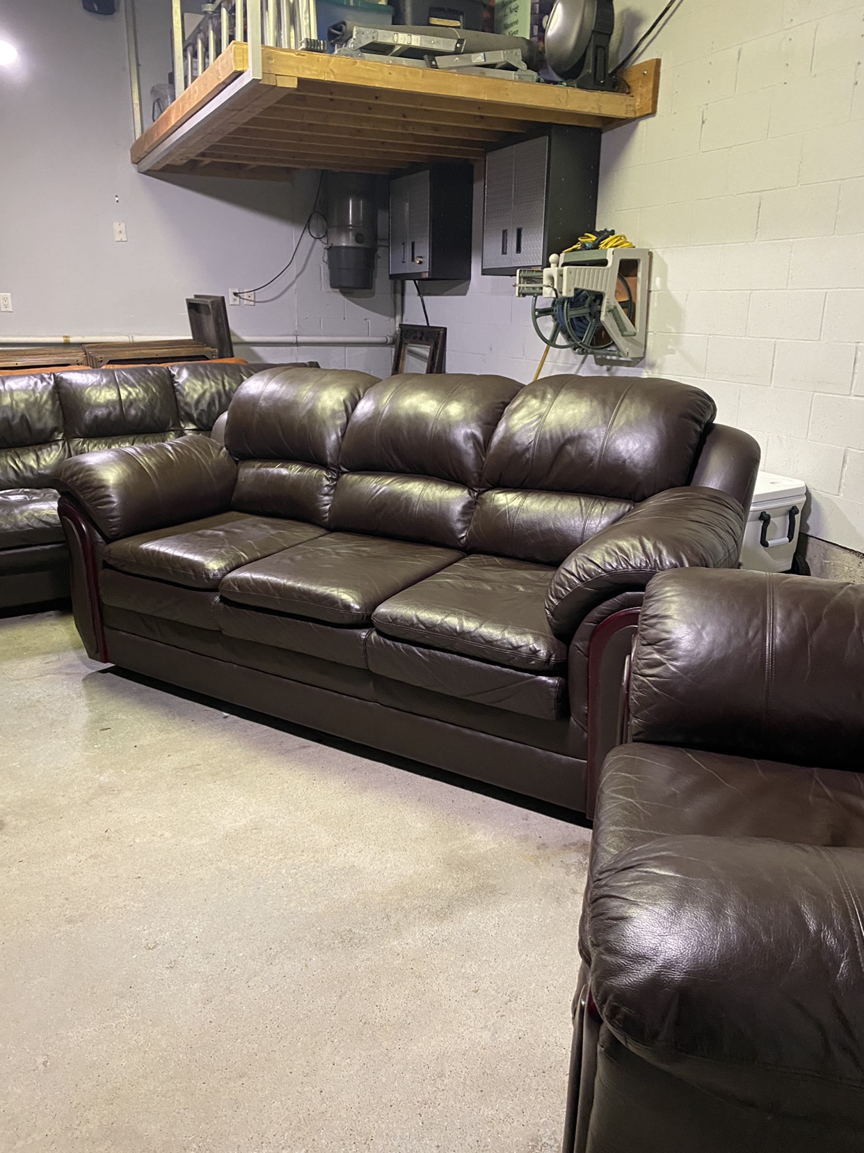 Leather Sofa Set - photo 4