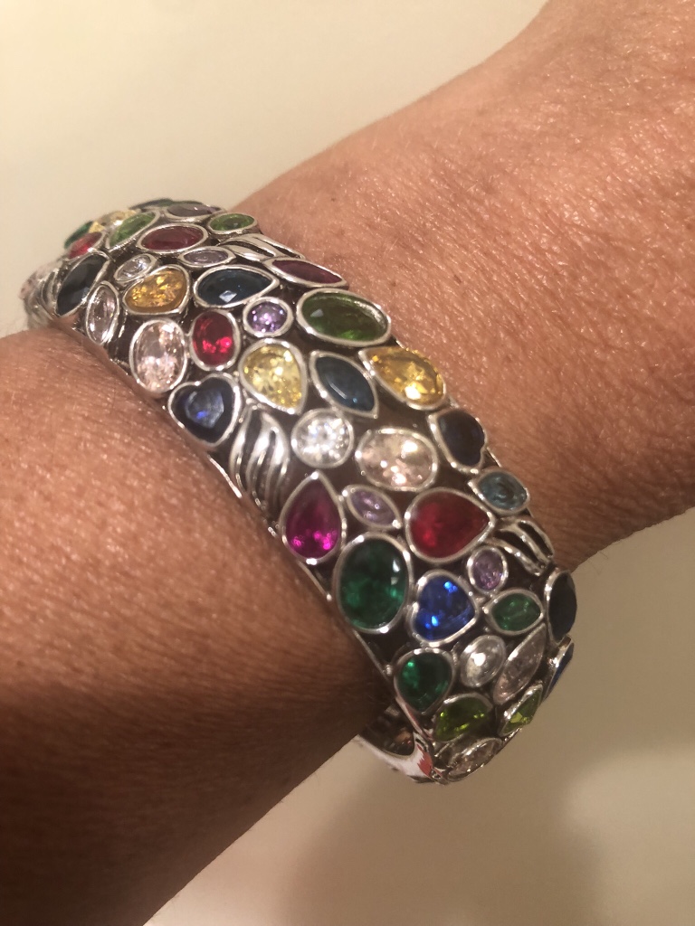 Gemstone Sterling Silver Bangle Bracelet image indicator(2)