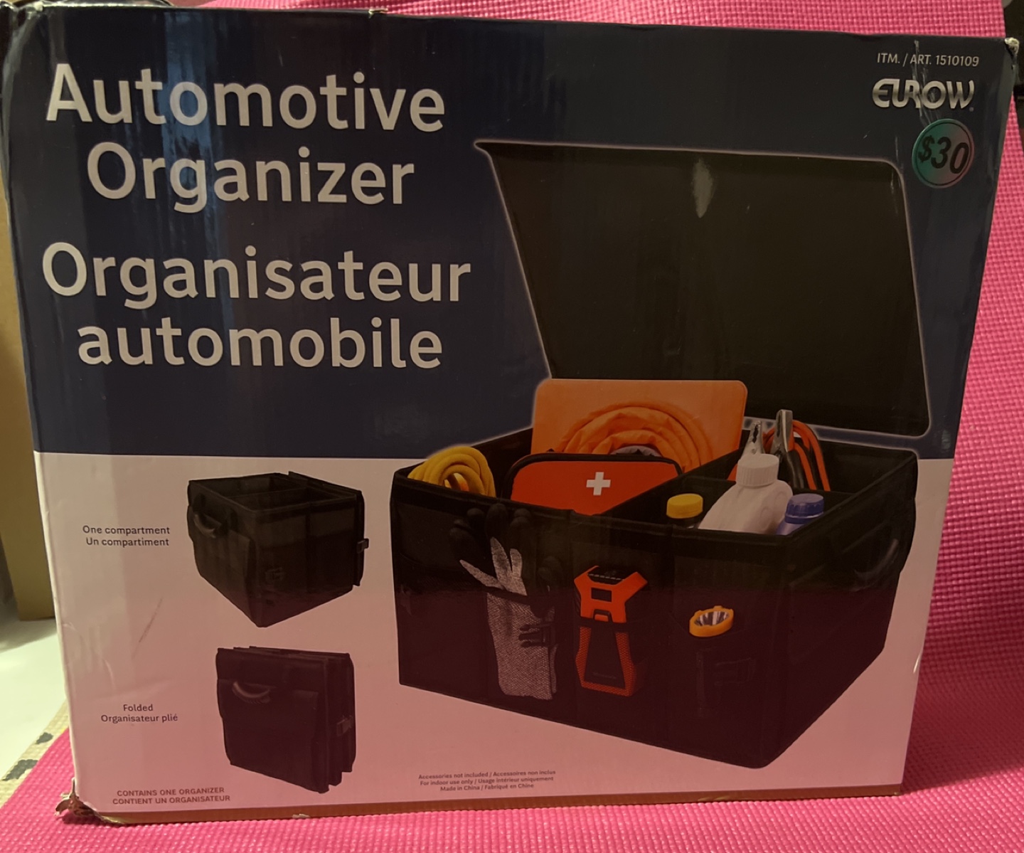 Car trunk organizer