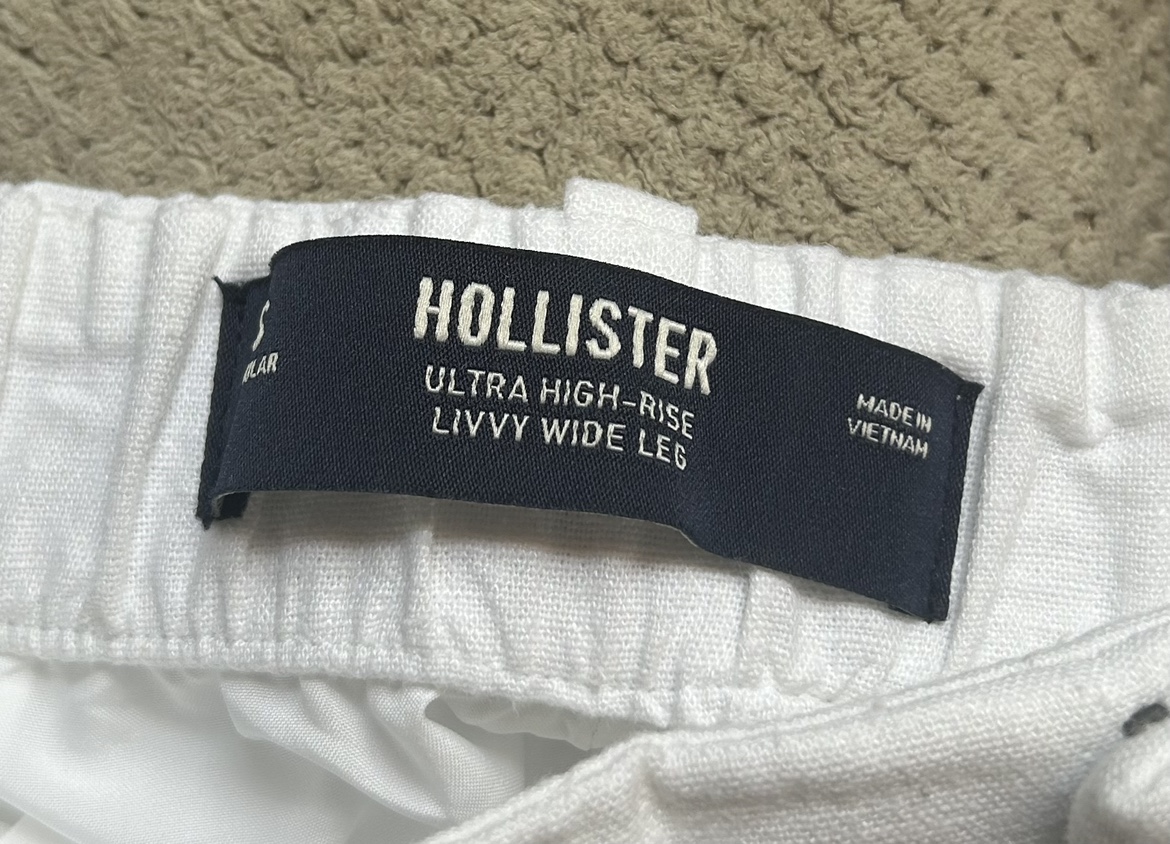 high rise linen blend wide leg pants - photo 5