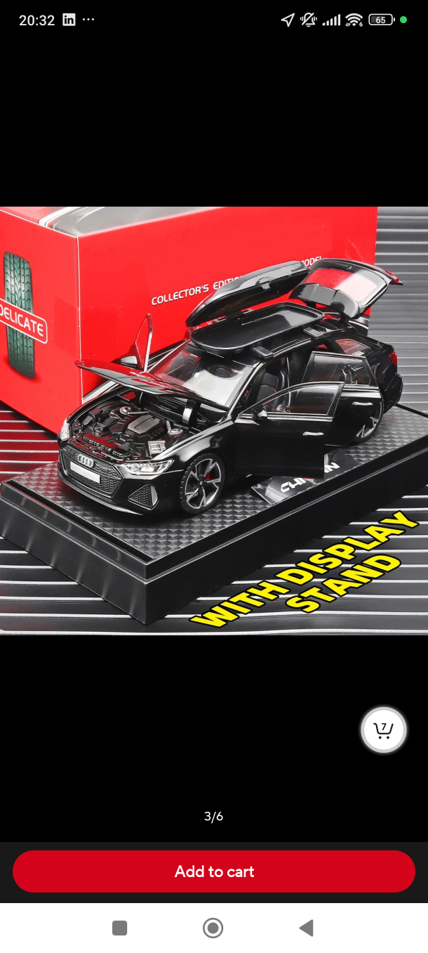 1:32 Audi RS6 Diecast image indicator(4)