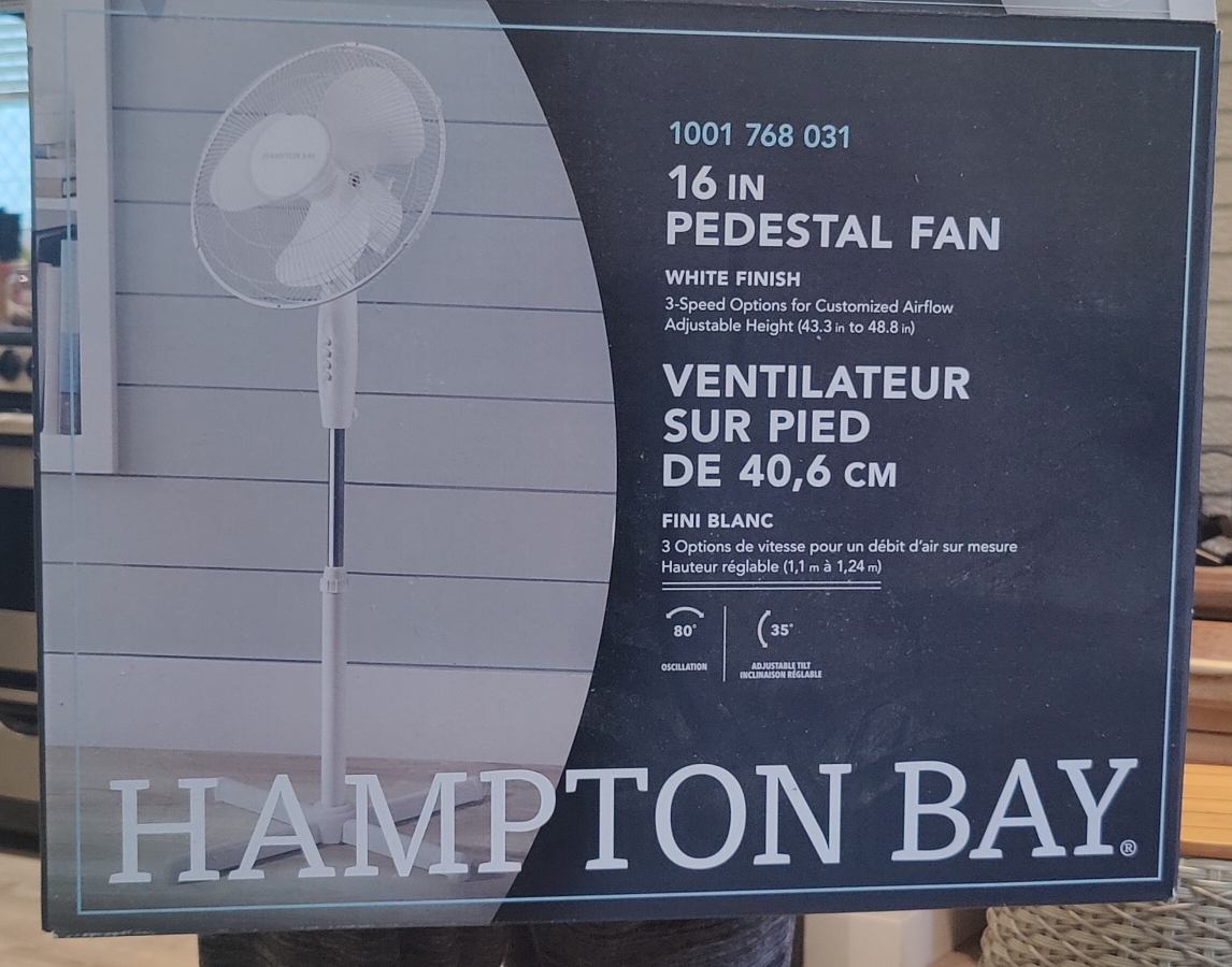 Hampton Bay 16-inch Pedestal Fan - photo 2