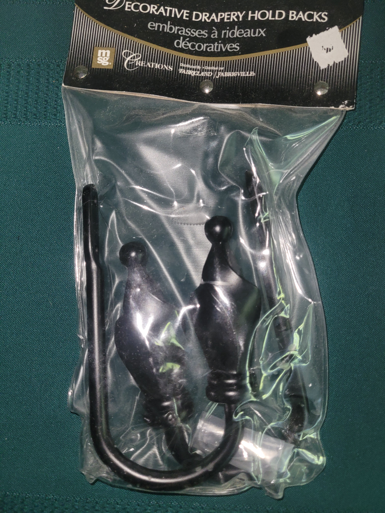Decorative Drapery Hold Backs - 2 Pairs
