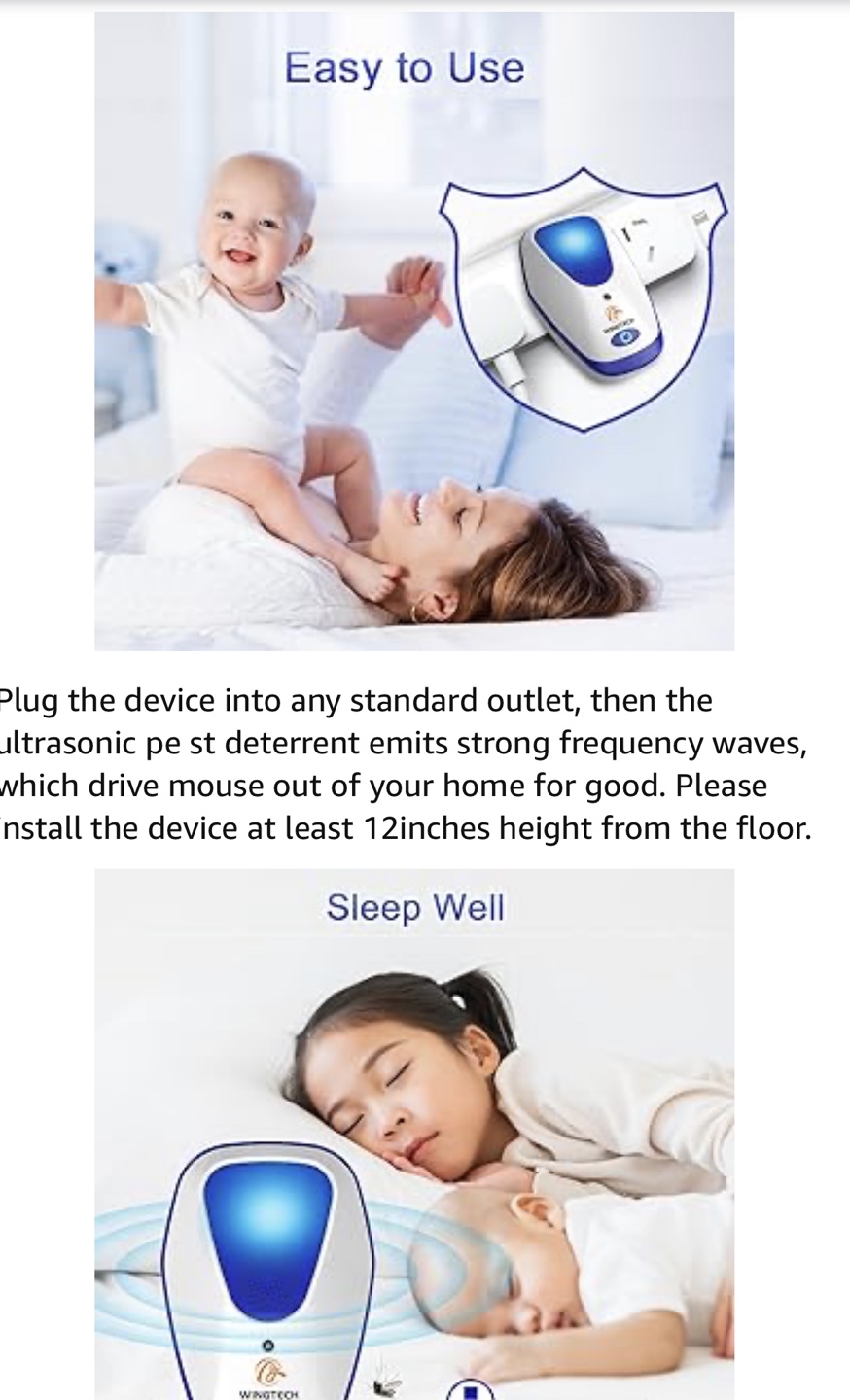 Ultrasonic Pest Repeller (4 Pack) image indicator(6)