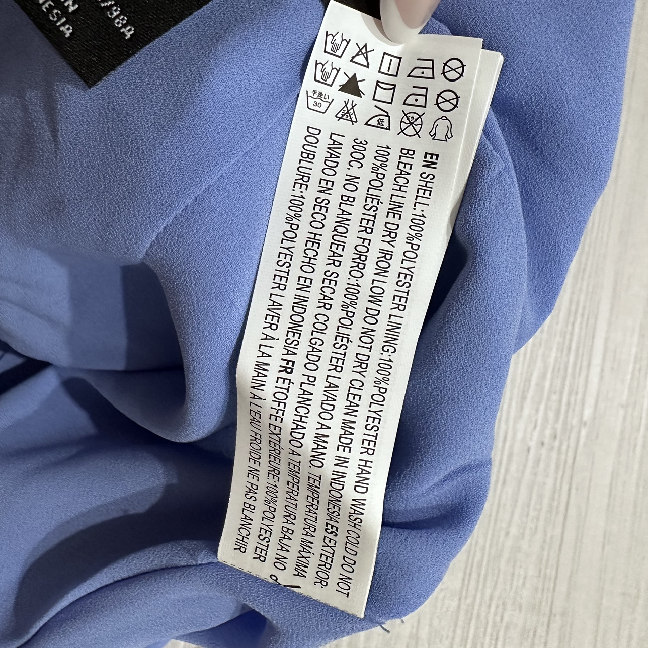 NWT F21 Blue Cami Peplum Top image indicator(5)