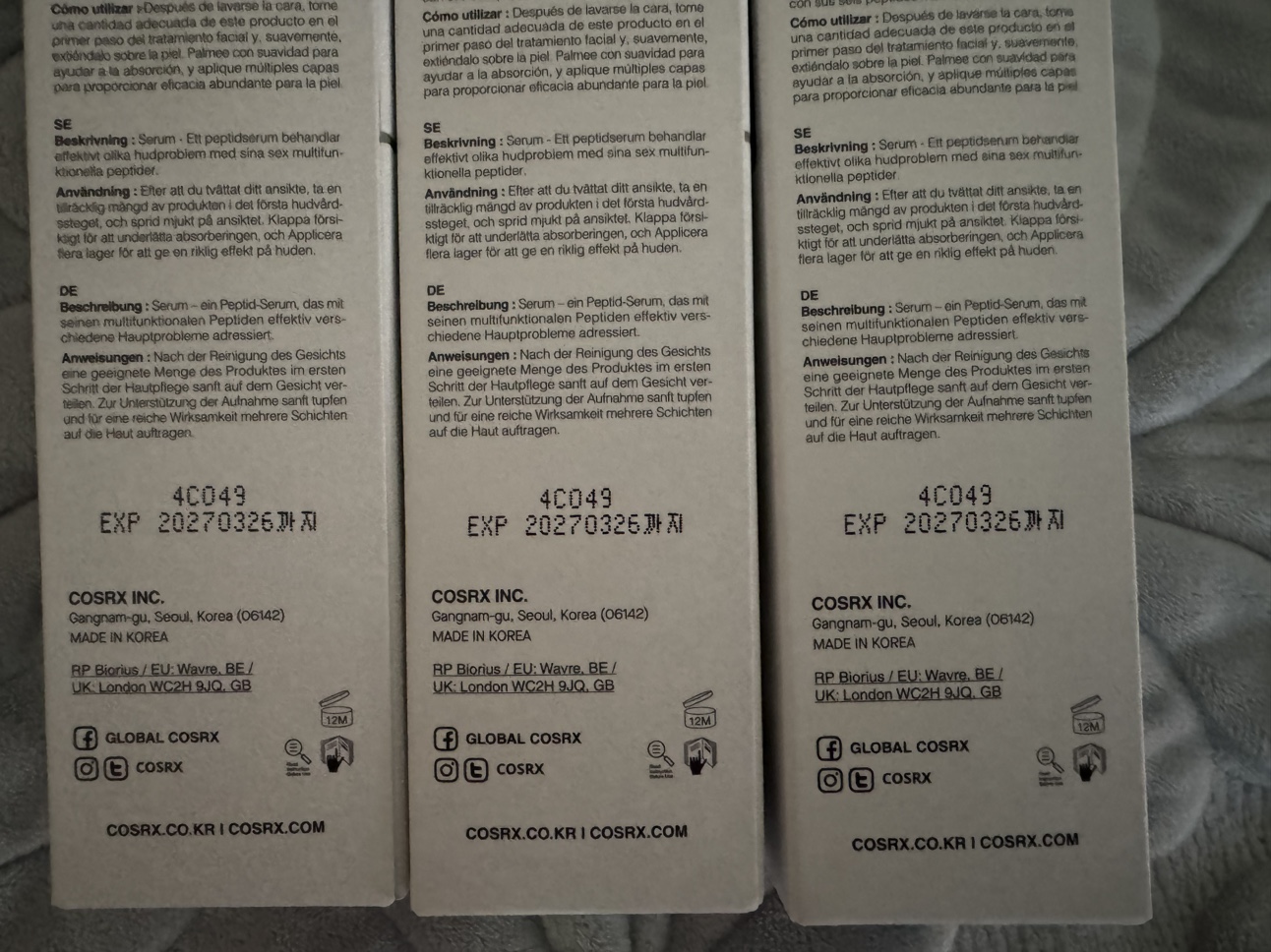 Cos-rx peptide serum image indicator(5)