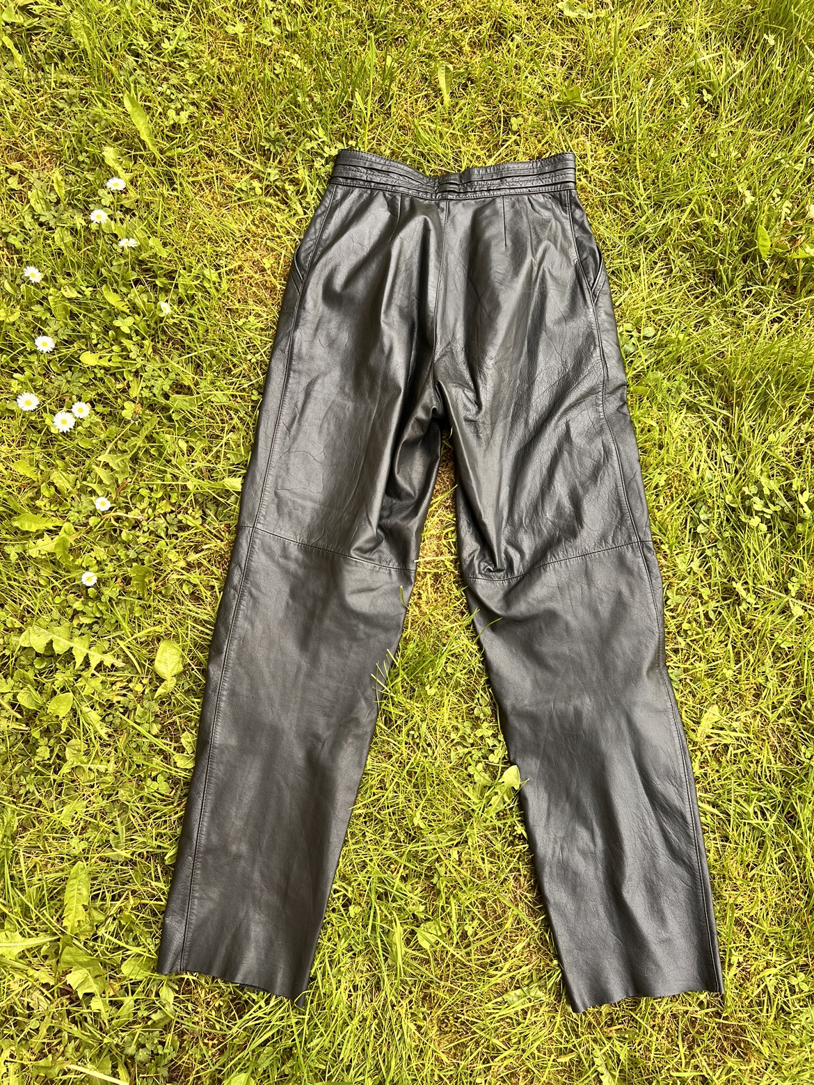 Vintage high waisted Leather Pants - photo 2