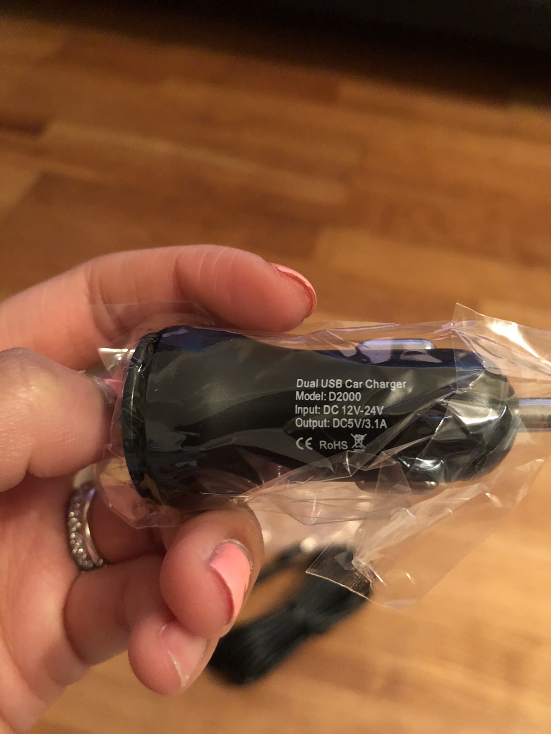 Unused A-Male to Mini-B Cord Cable with Dual USB Car Charger - photo 5
