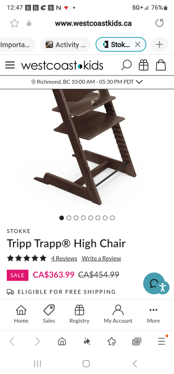 Stokke Tripp Trapp High Chair bundle