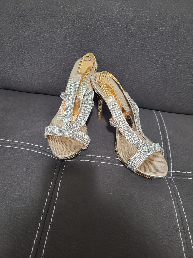 Gold Crystal Heels thumbnail