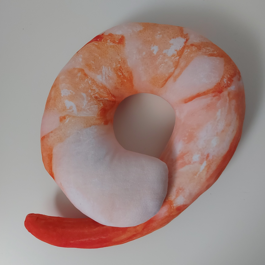 NEW - Prawn Shrimp Neck Pillow 🍤 image indicator(2)