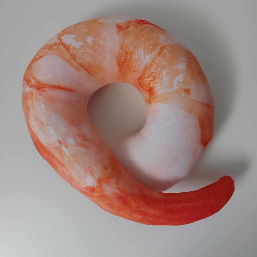NEW - Prawn Shrimp Neck Pillow 🍤 image indicator(3)