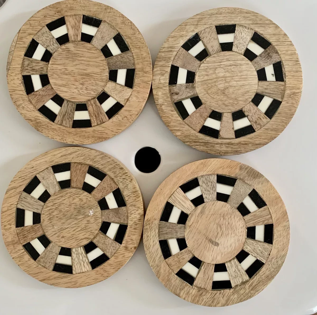 4 Wooden Coasters