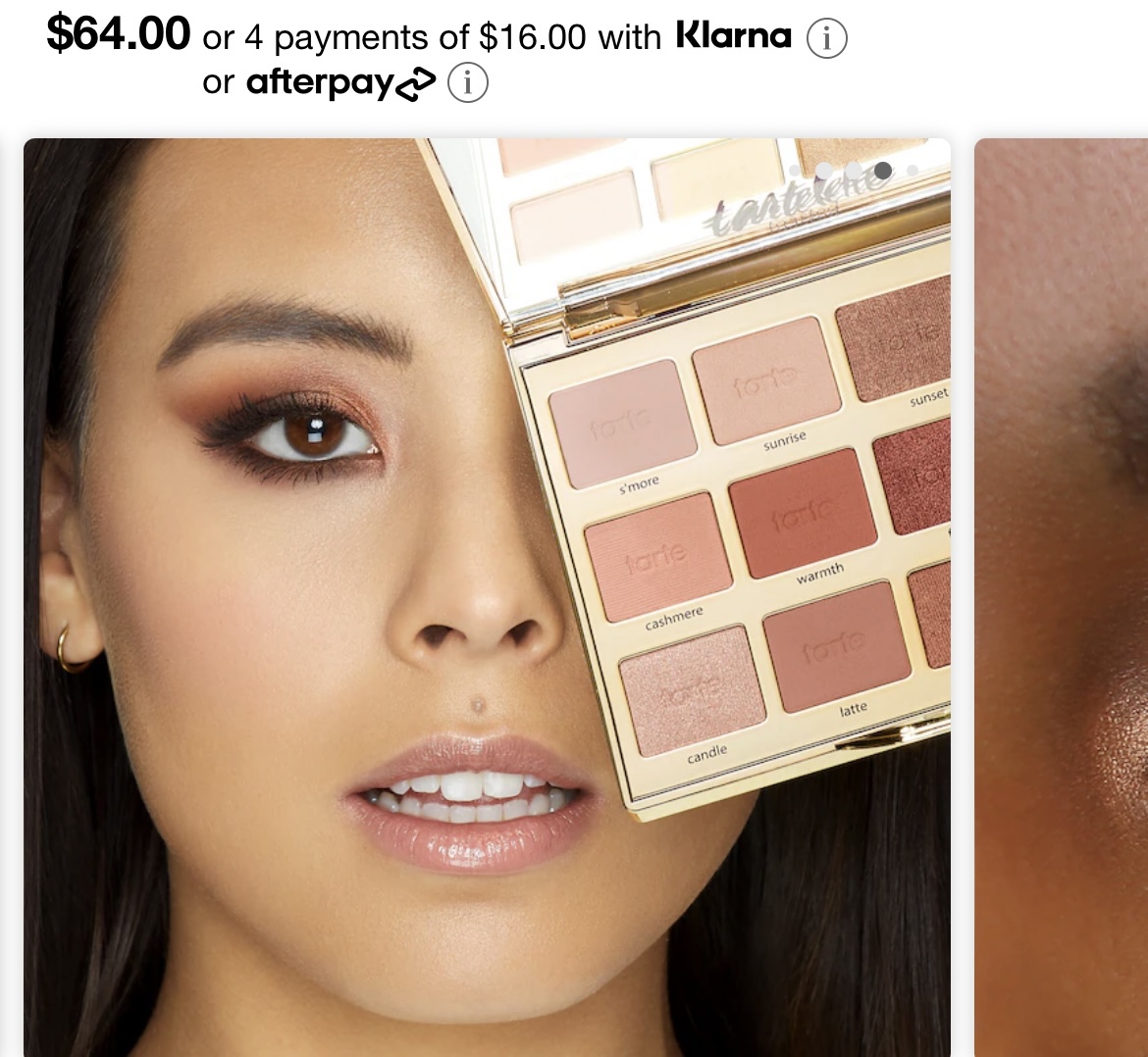 Tarte toasted eyeshadow palette makeup New in Box $40 image indicator(2)