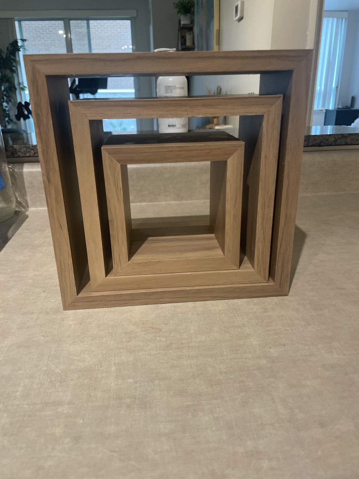 Set of 3 Wooden Wall Shelves - photo 2