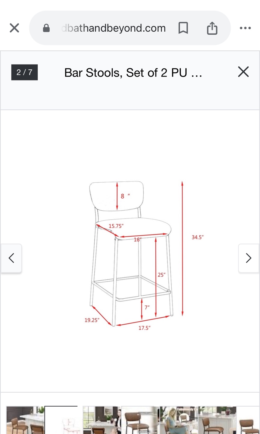 4 Bar Stools with Black Metal Legs - photo 4