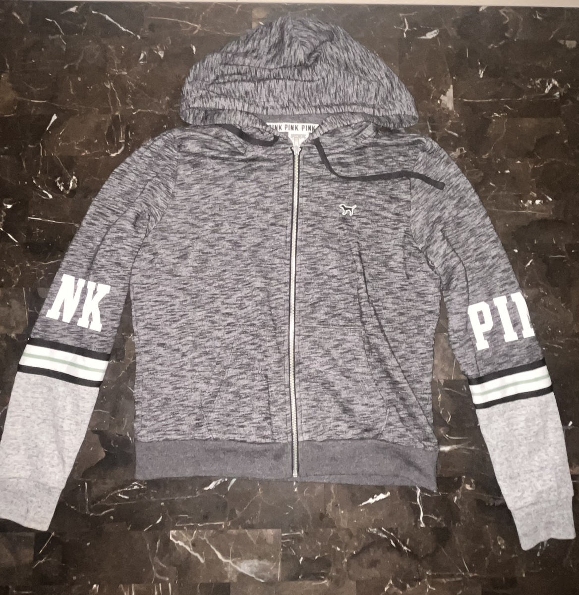 Pink Victoria's Secret Zip Up Hoodie