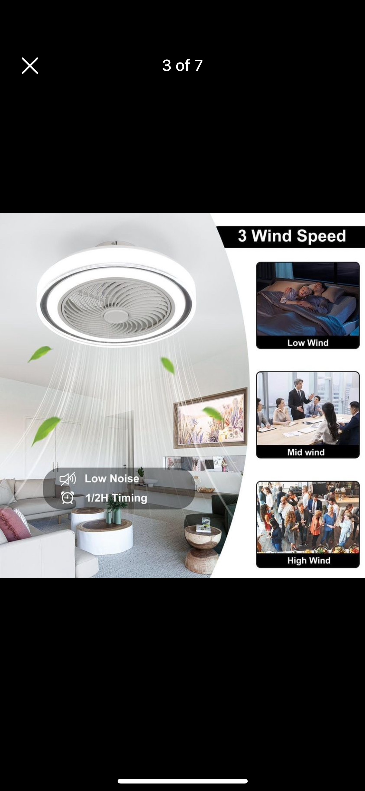 LED Ceiling Fan with Light - photo 4