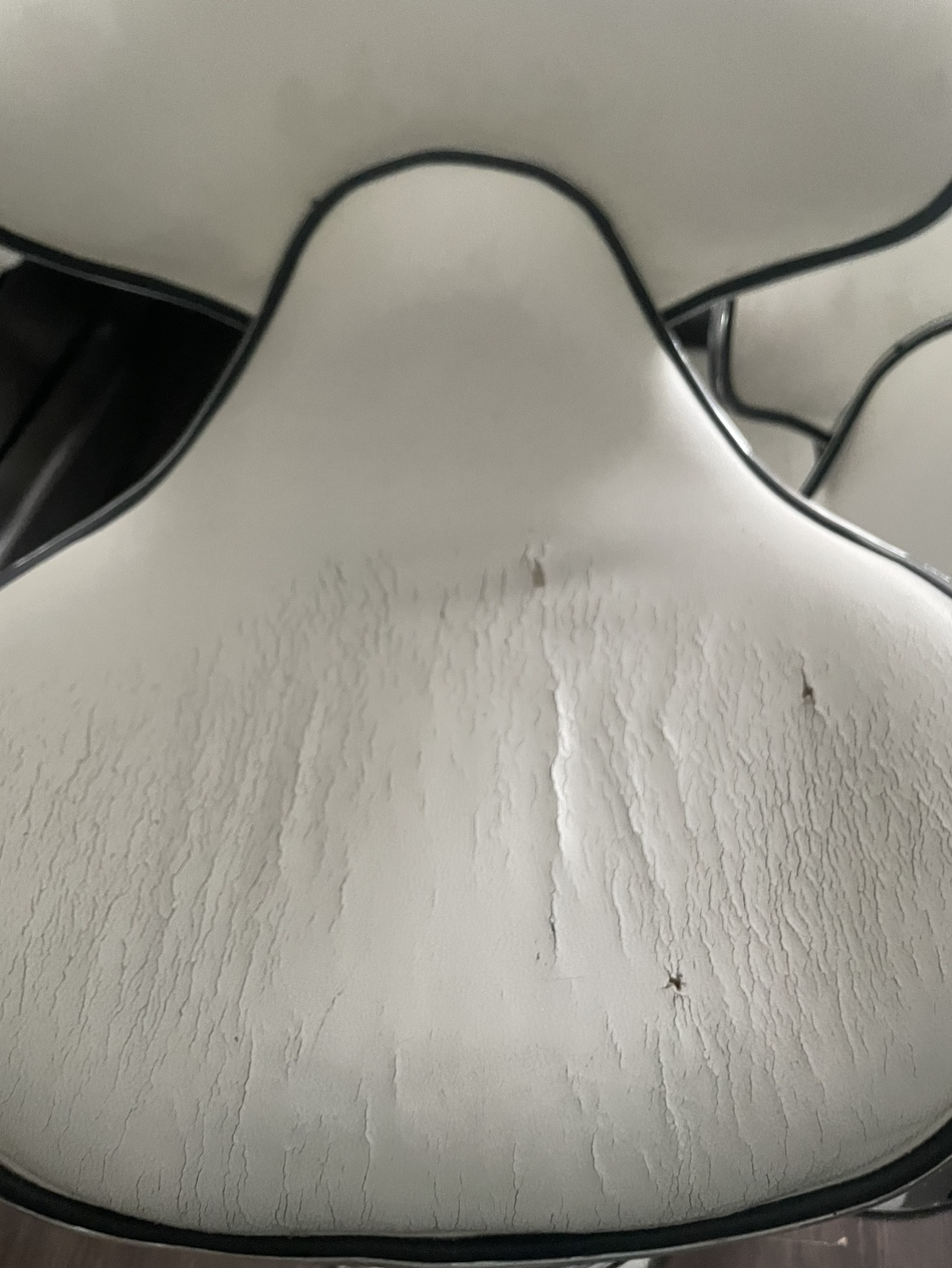 White Swivel Bar Stools sold as it - photo 2