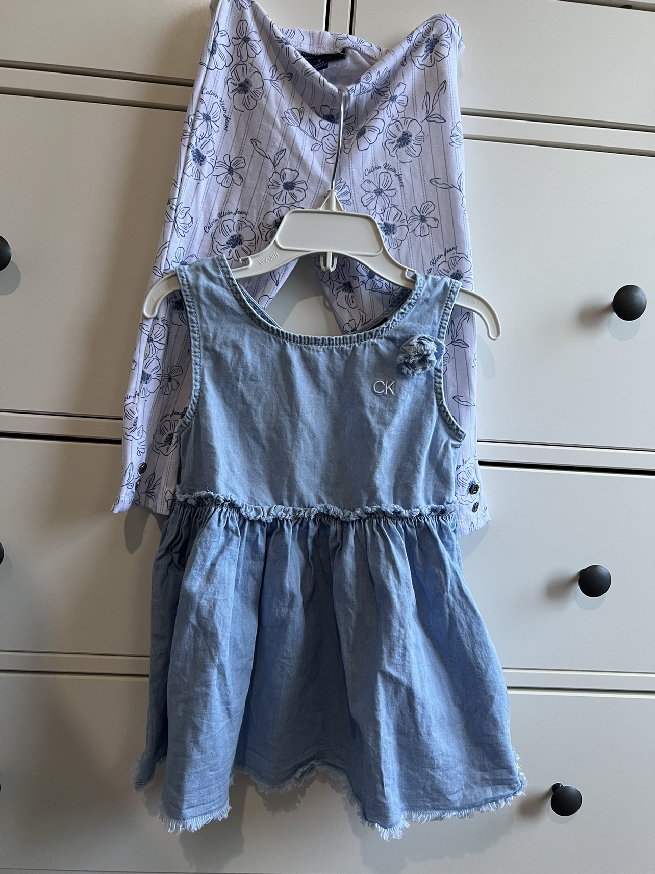 Calvin Klein Jeans Denim Dress & Leggings Set