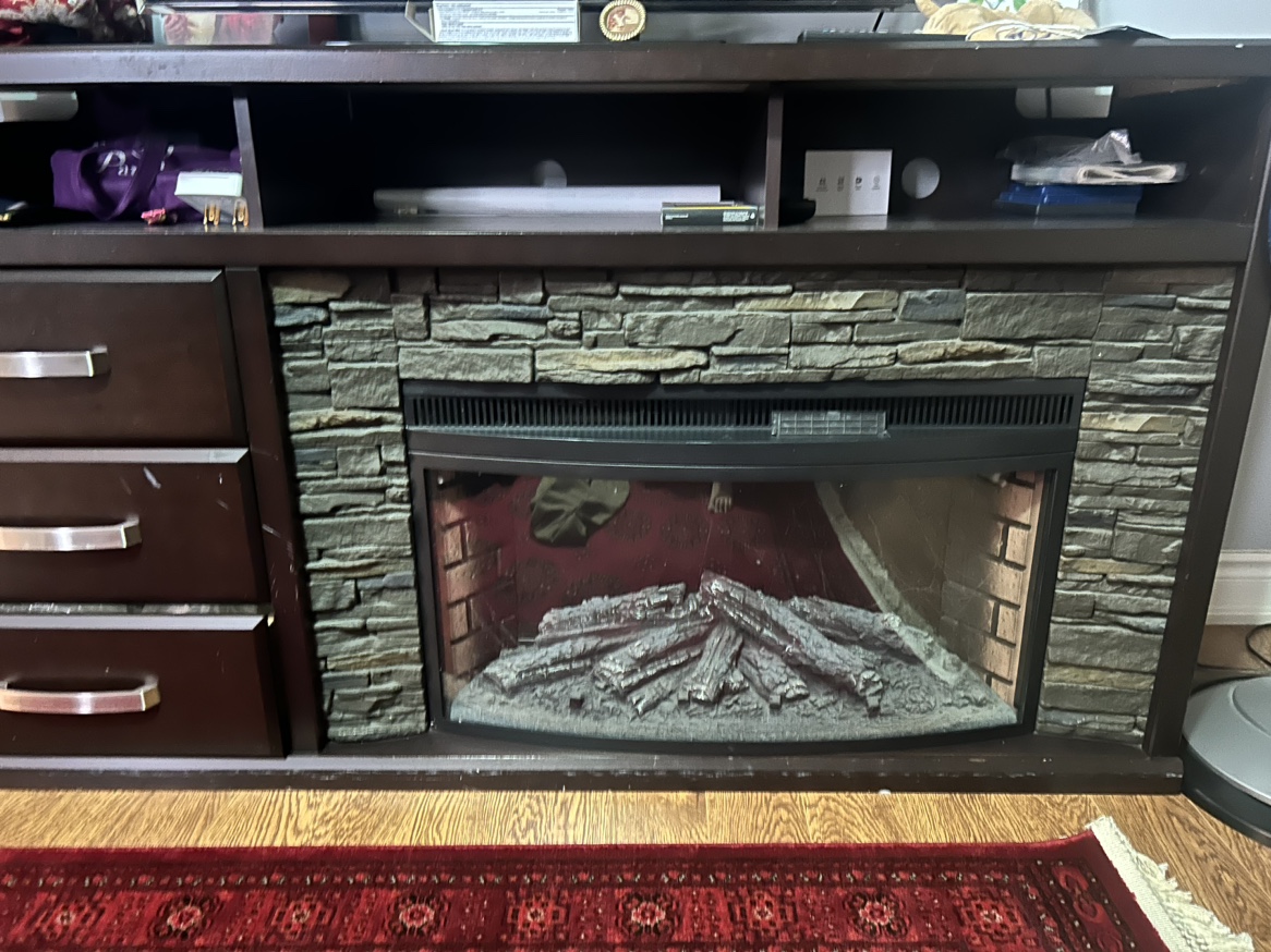 TV Stand with Electric Fireplace - photo 2