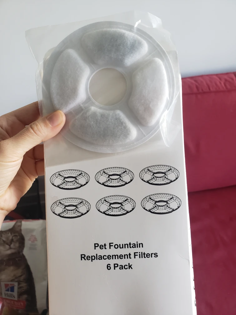 Pet Water Fountain & 4 New Charcoal Filters (2 optional heads) image indicator(4)