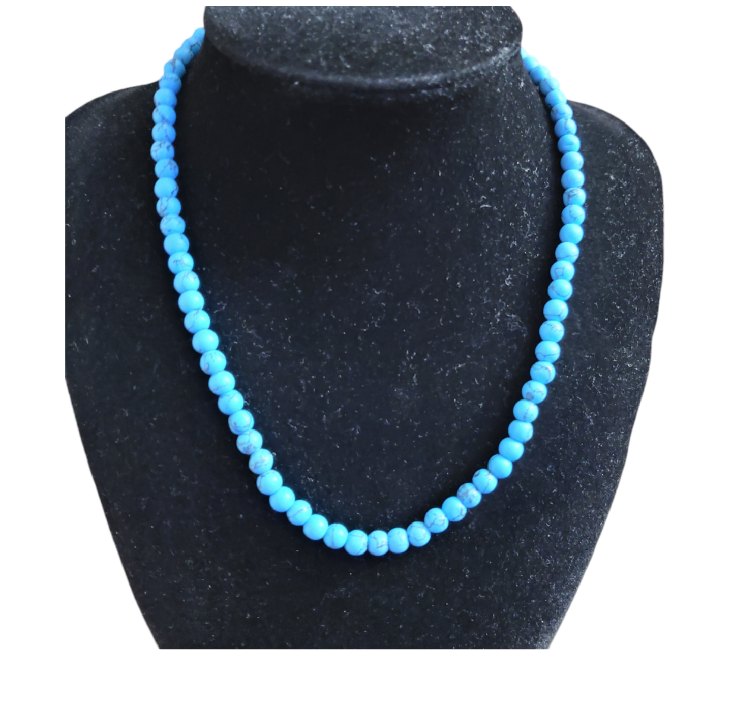 Vtg. Howlite Bead Necklace thumbnail