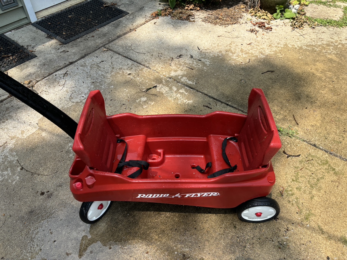 Red Radio Flyer Wagon