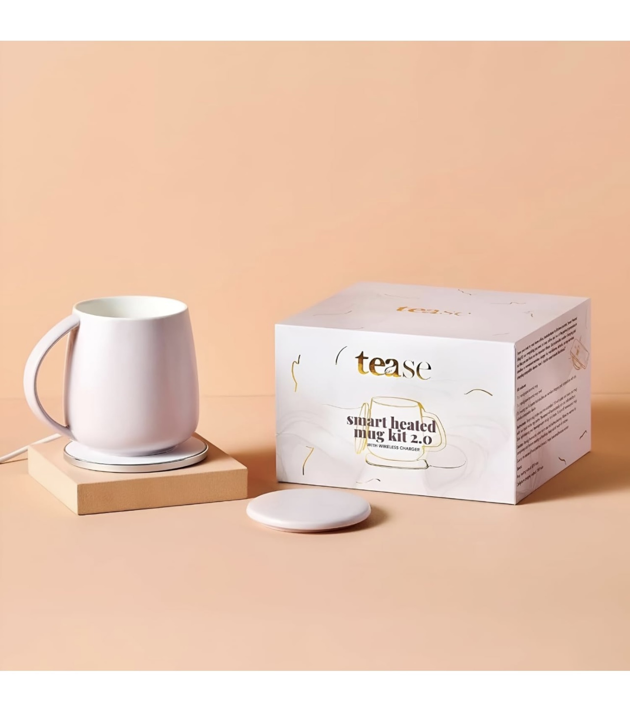 Tease Smart Heated Mug - Grey Lilac
