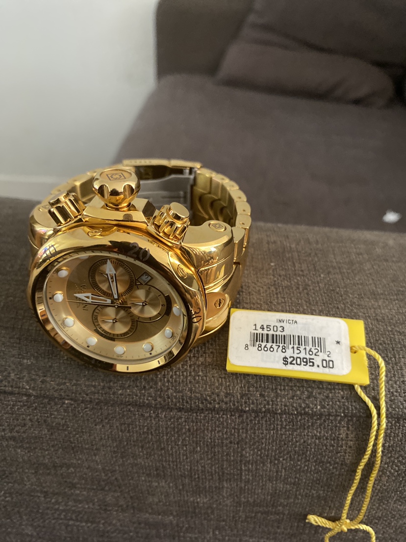 Invicta Stainless steel  gold plated watch - photo 2