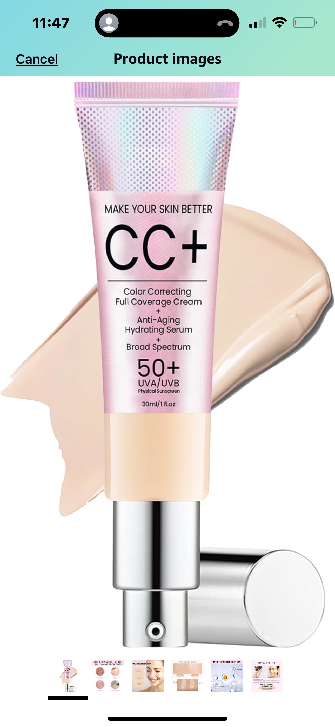 CC+ Color Correcting Full Coverage Cream