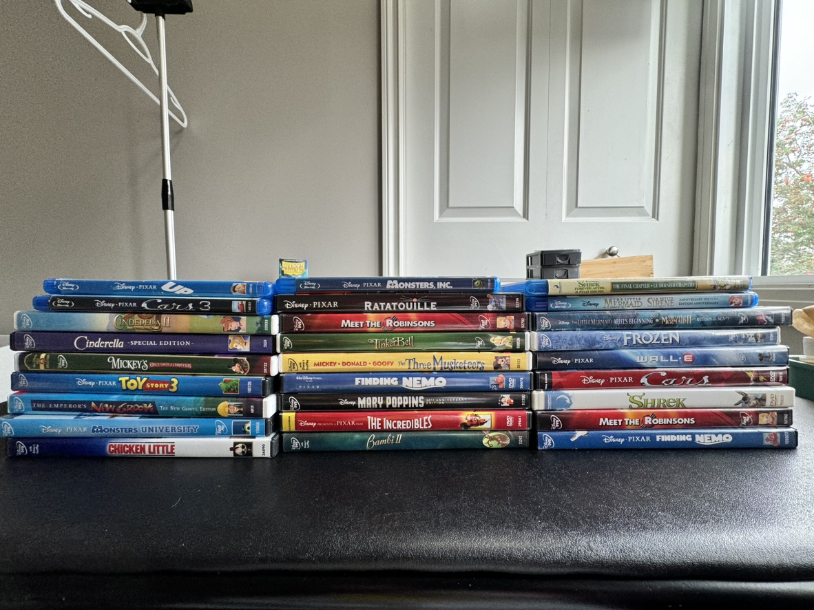 Disney Blu-Ray and DVD Movies thumbnail
