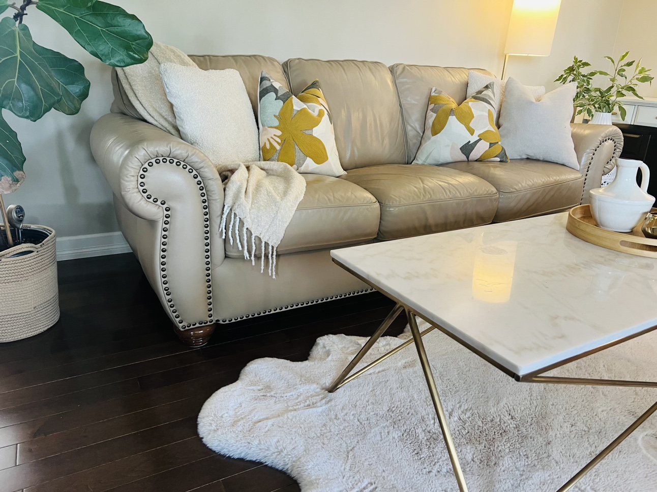 Top Grain Leather Sofa