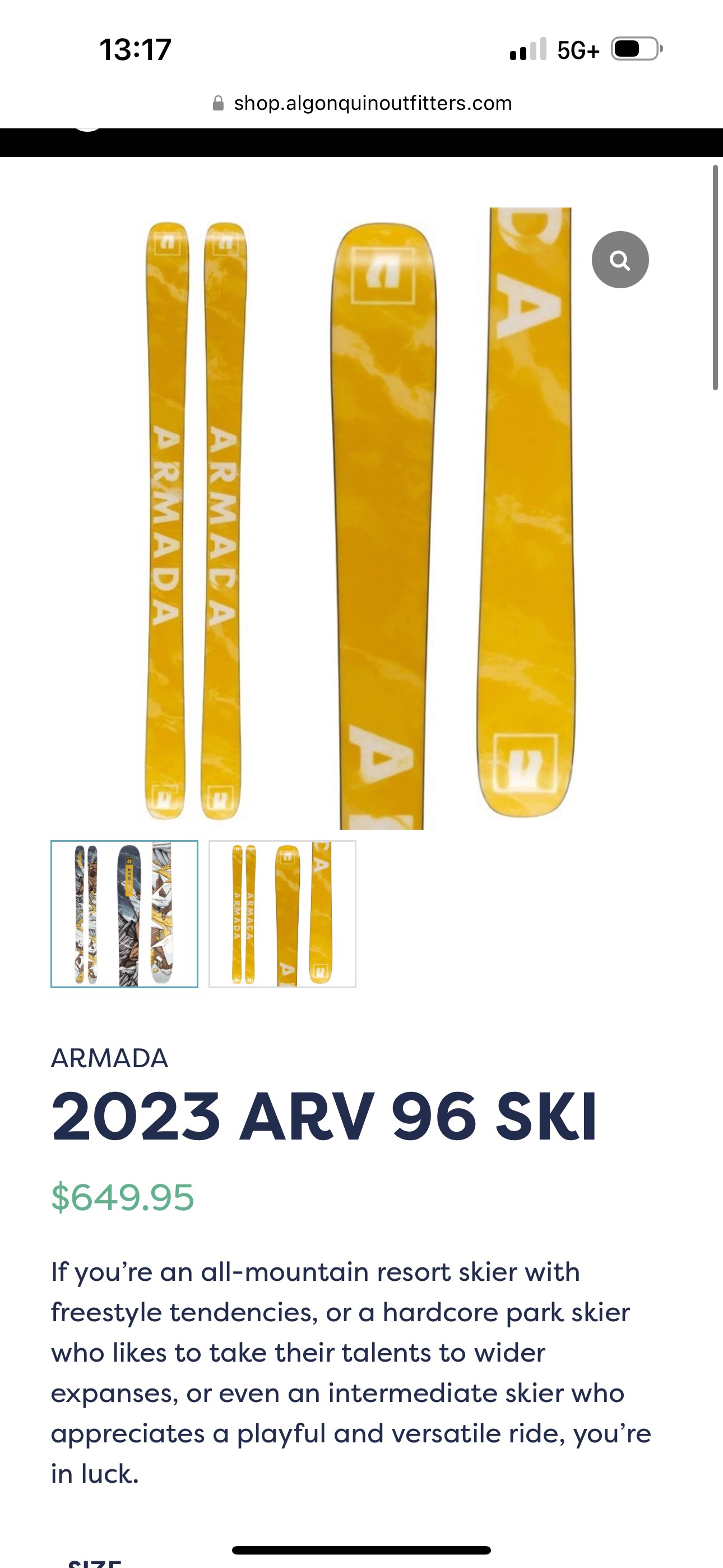 Skis- 2023 Armada ARV 96 Skis - photo 4