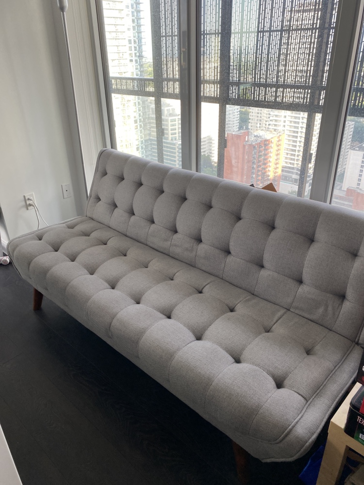 Structube Grey Futon Couch