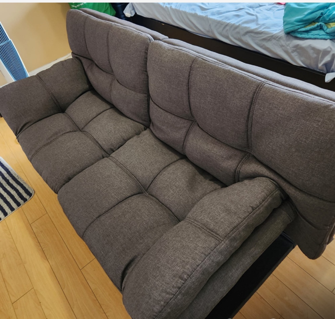 Sofa converts to bed