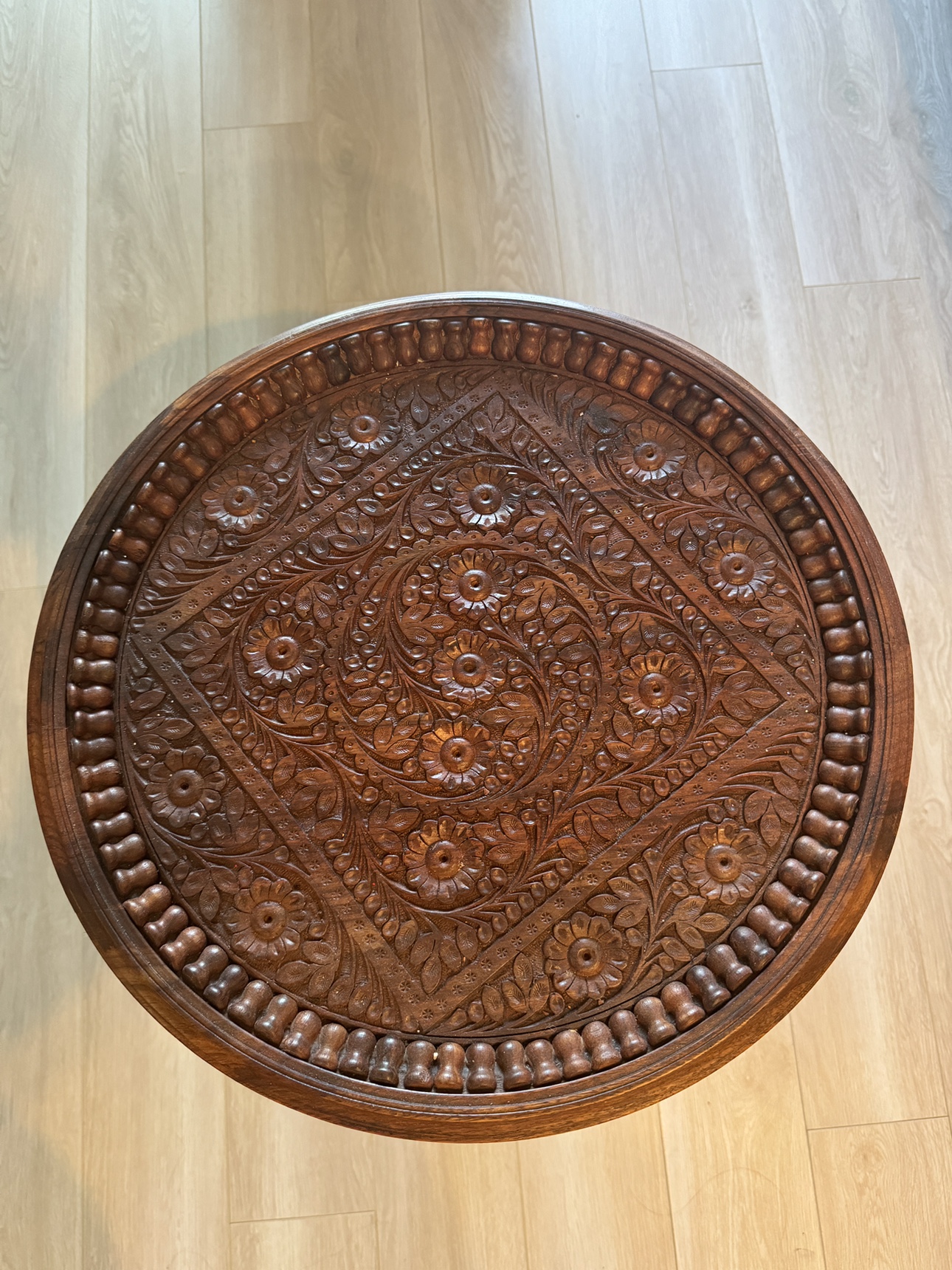 Handmade wooden side table image indicator(3)