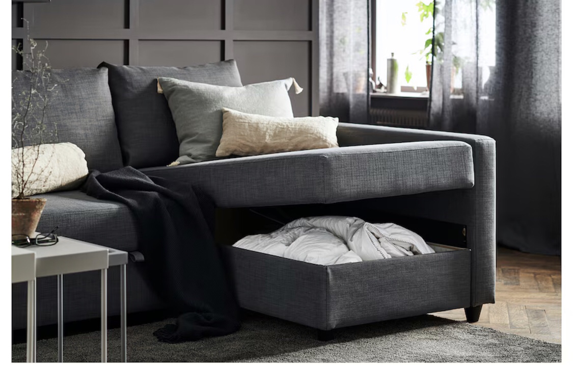 Grey Sectional Sofa Bed - photo 3