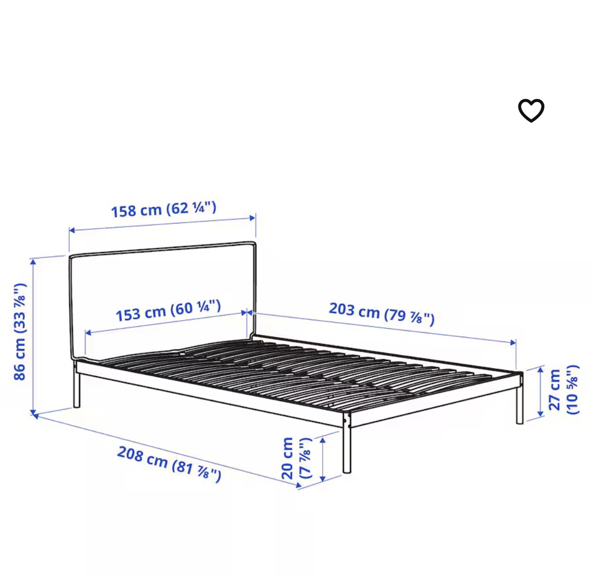 Queen bed Frame