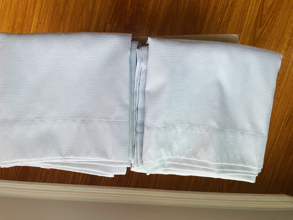 Moving sale: Light grey blackout curtains thumbnail