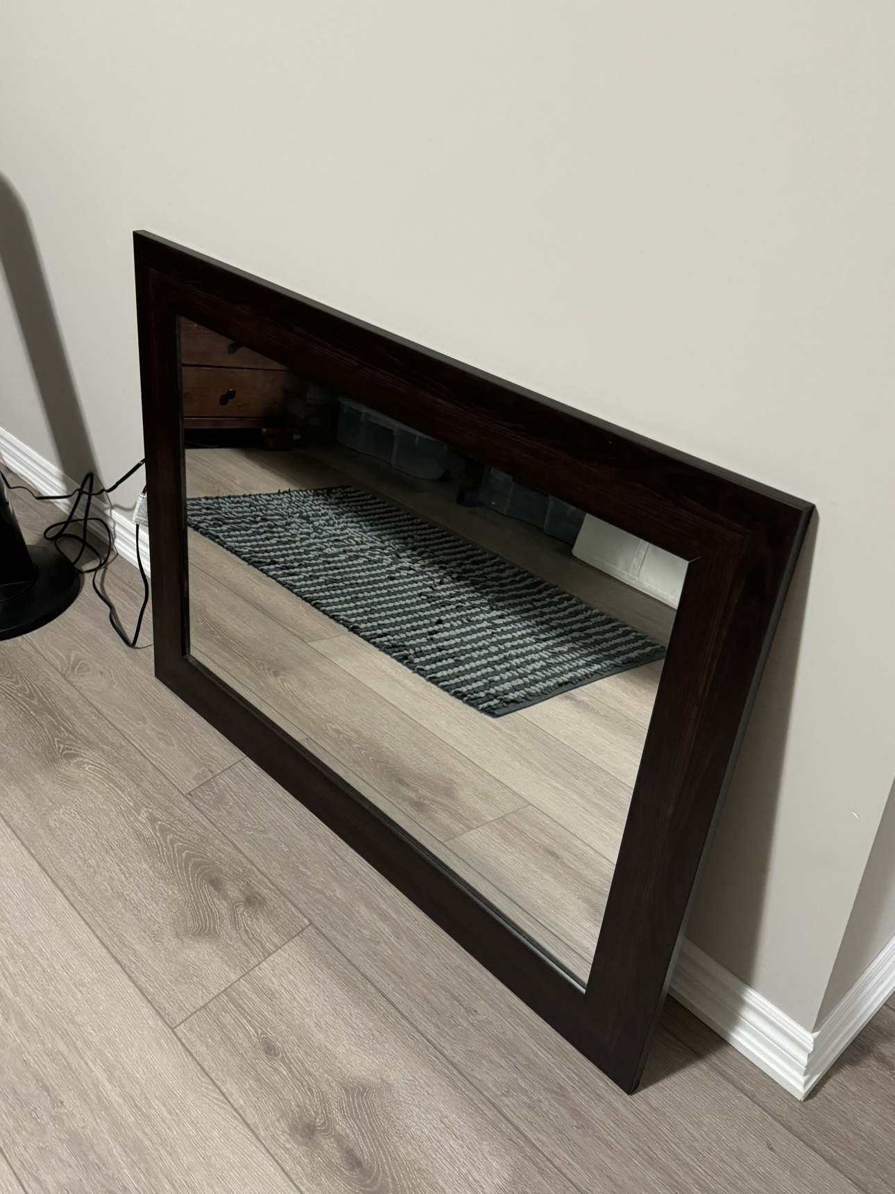 Brown/Black Large Mirror (Great Condition)