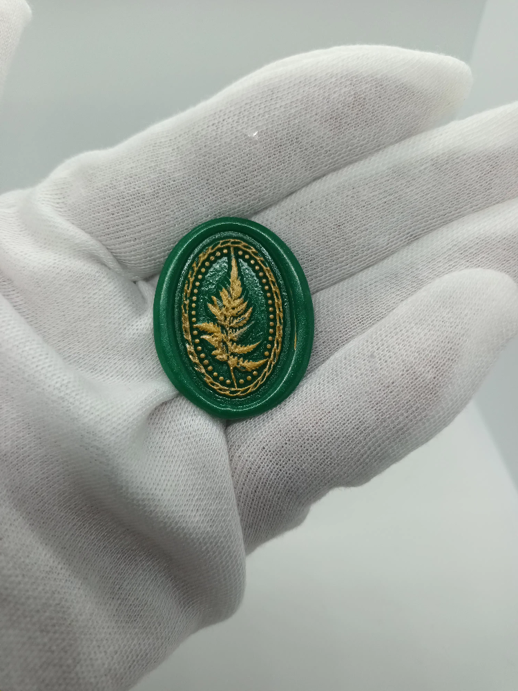 Green and Gold Wax Seal ×10 image indicator(3)