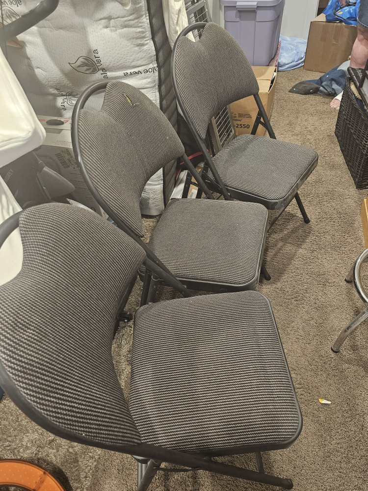 Folding Chairs set of 3 - photo 2