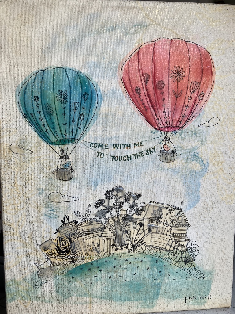 Baby/Toddler Girls Room Hot Air Balloon Wall Art image indicator(4)