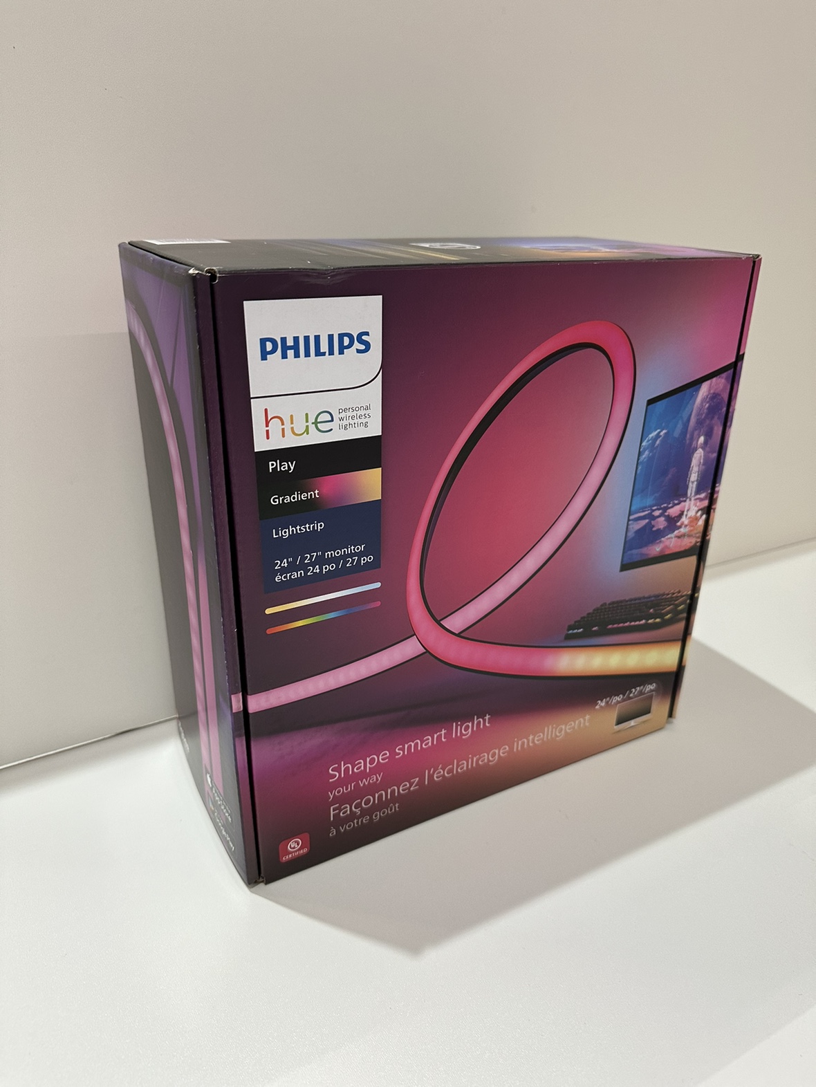 Philips Hue Play Gradient Lightstrip for PC, 24-27”, sealed