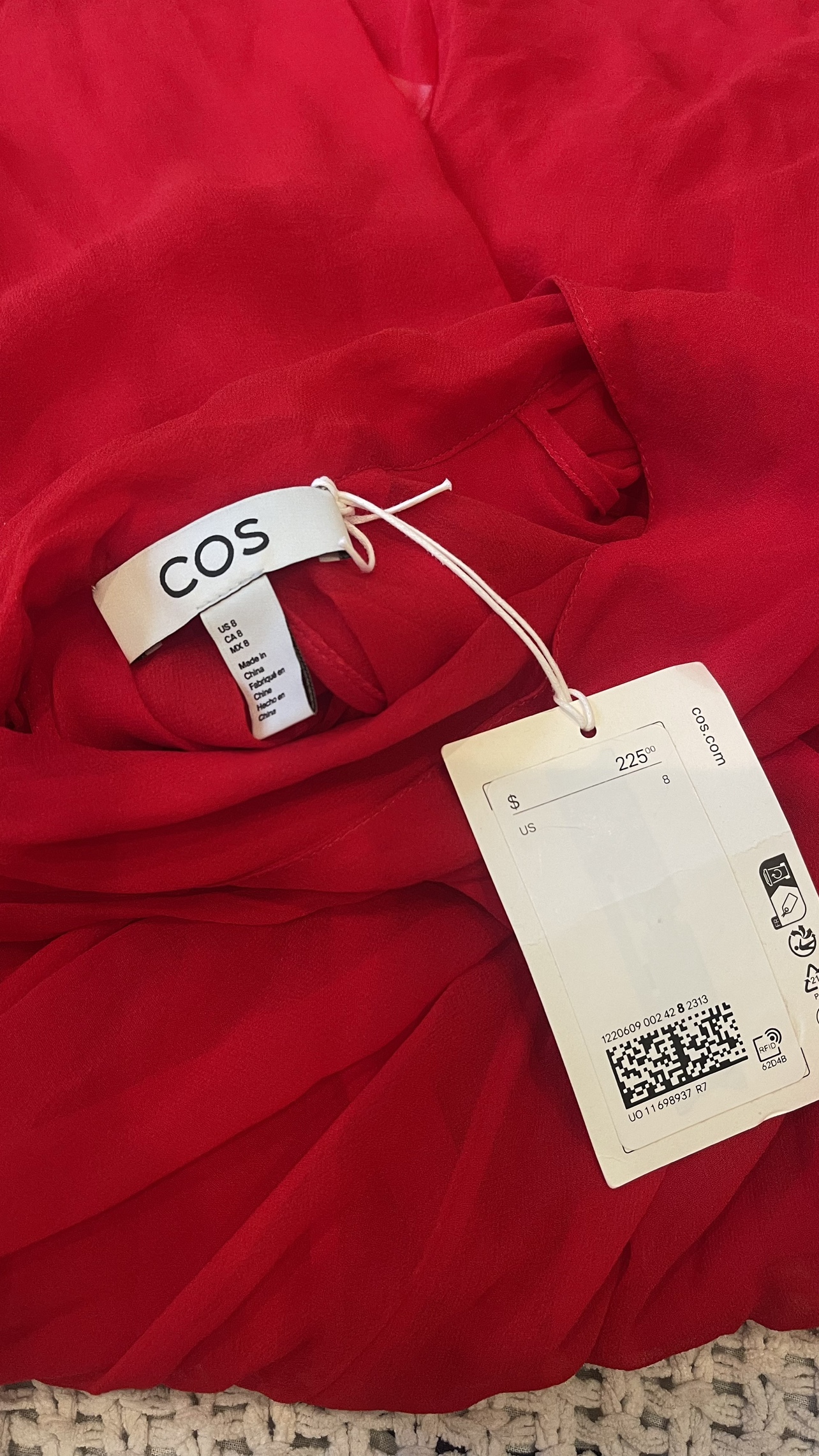 COS Red Silk Blouse - photo 4