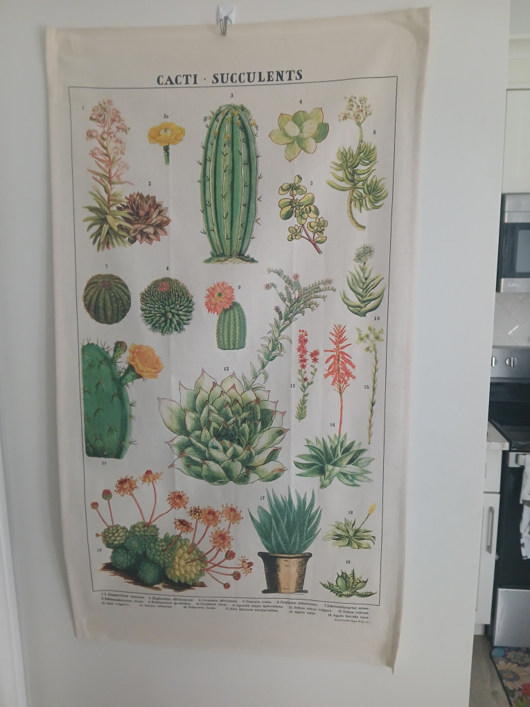 Decorative tea towel